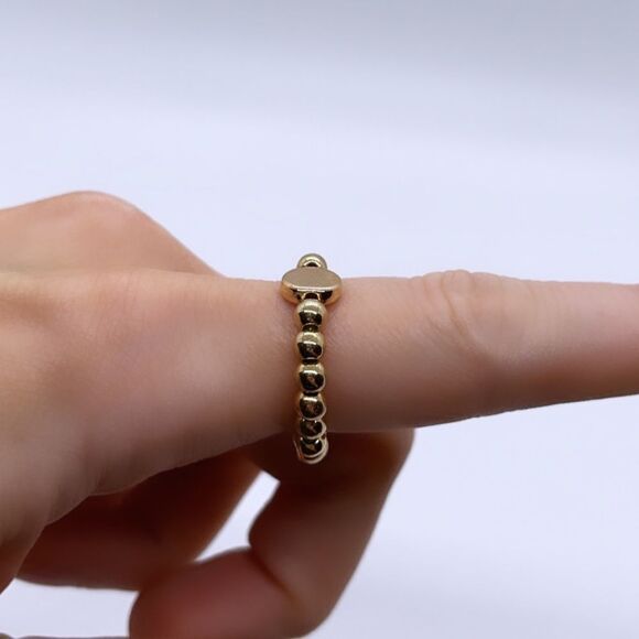 NWT Wool + Pepper Co. Gold Stackable Ring - Picture 4 of 6